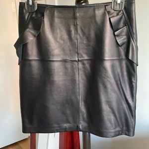 EUC Antonio Melani leather skirt